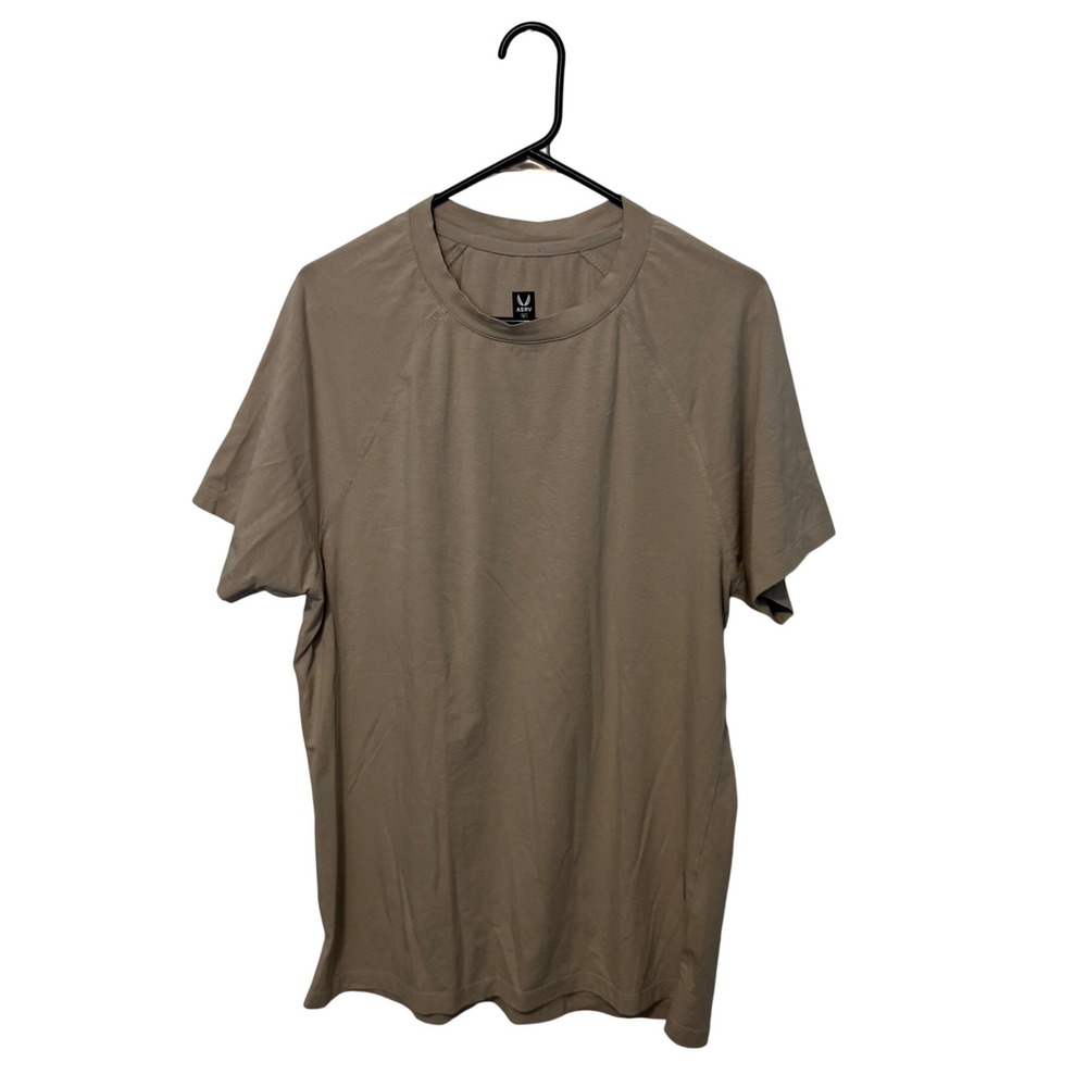 ASRV Supima Fitted Tee Shirt Mens XL Beige Tan DSG-0919 Athletic Training Gym